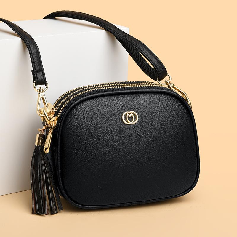 Bolso Bandolera Mini Piel Negro  | Bolsos Mujer Accesorios Bolsos