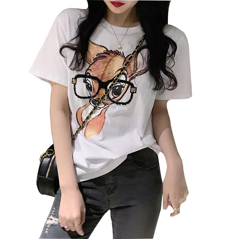 Camiseta Manga Corta Pint  | Camisetas Mujer Camisetas Blanco