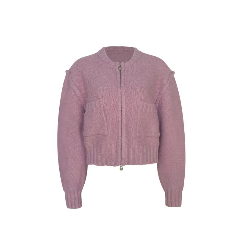 Jersey Boxy Bolsillos Rosa Claro  | Punto Mujer Mujer Mujer