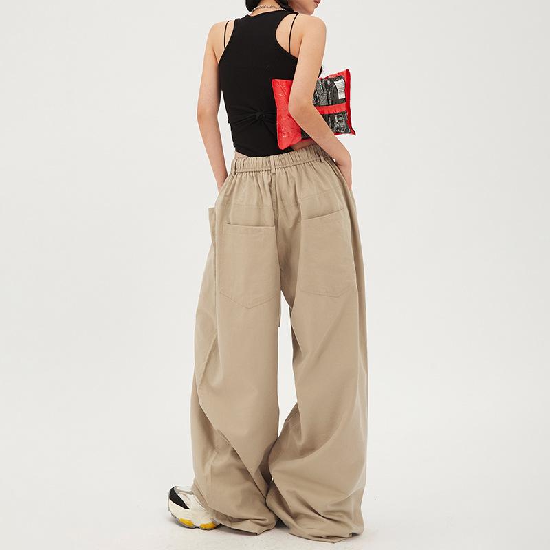 Pantalón Balloon Algodón  | Pantalones Mujer Mujer Camel