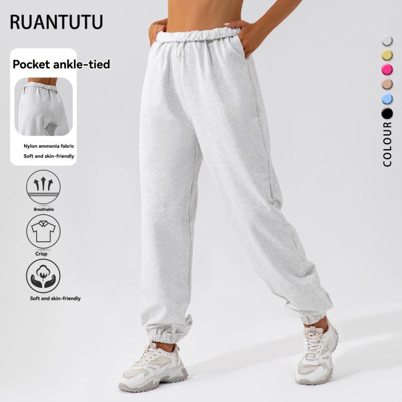 Pantalón Jogger Felpa  | Pantalones Mujer Mujer Gris