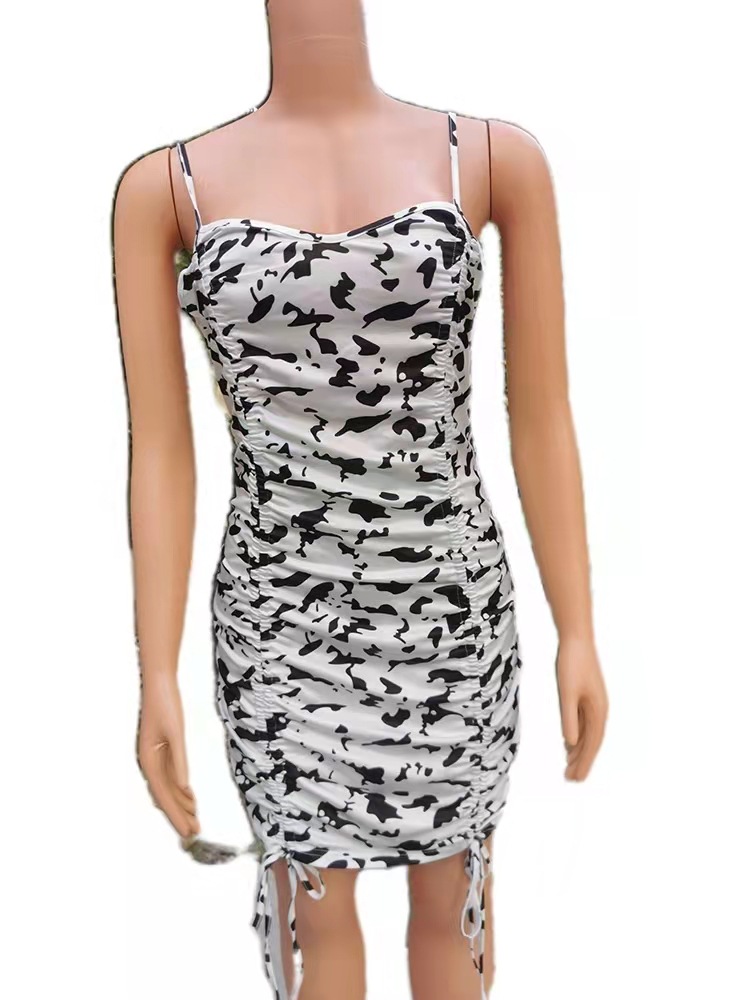 Vestido Midi Animal Print  | Vestidos Y Monos Mujer Mujer Beige