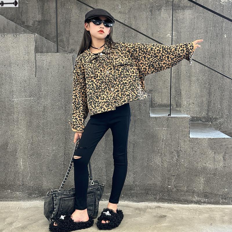 Cazadora Denim Oversize Leopard Natural  | Denim Mujer Denim Denim